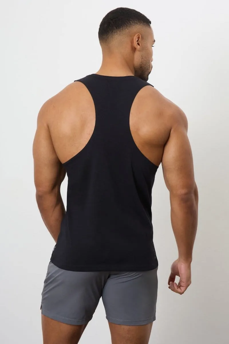 3 Pack Essential Training Tank Top in Black/ Khaki/ Charcoal