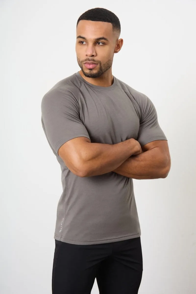 3 Pack Essential Training Top in Black/ Khaki/ Charcoal