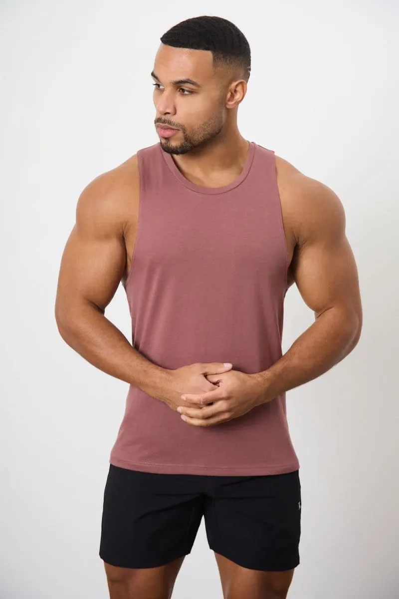 5 Pack Essential Training Tank Top in Mid Grey/ Sand/ Rose/ Wood Rose/ White