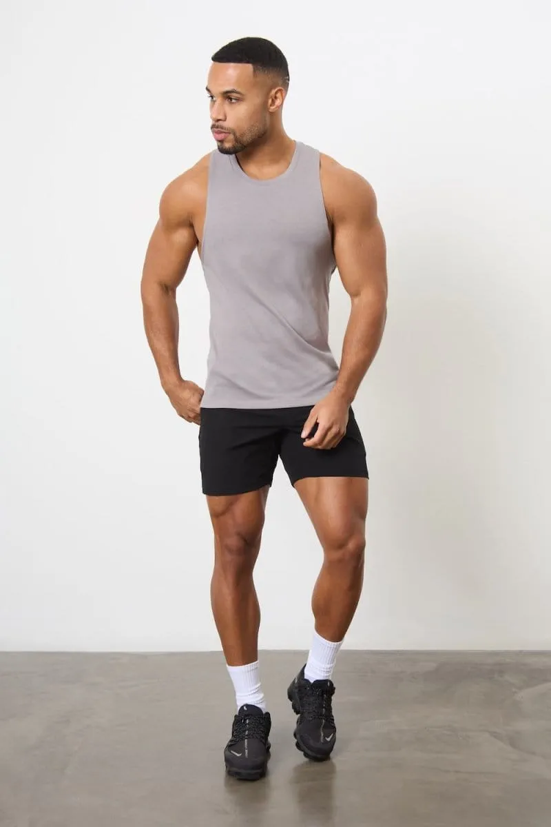 5 Pack Essential Training Tank Top in Mid Grey/ Sand/ Rose/ Wood Rose/ White