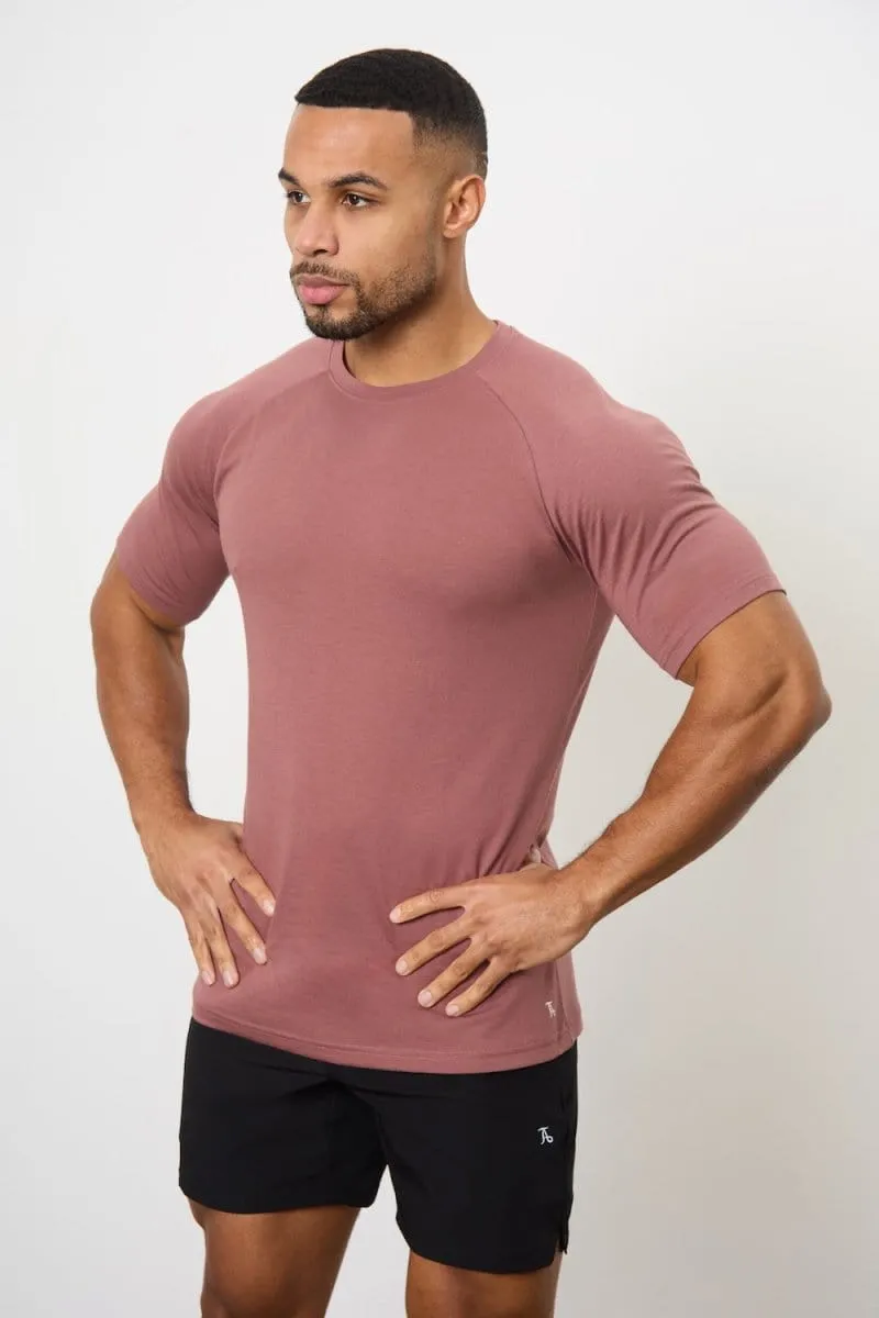 5 Pack Essential Training Top in Mid Grey/ Sand/ Rose/ Wood Rose/ White