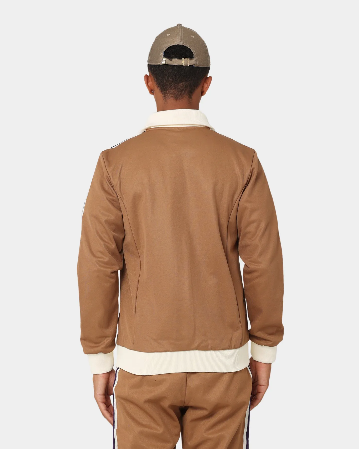 Adidas Adicolor Poly TT Jacket Brown Desert