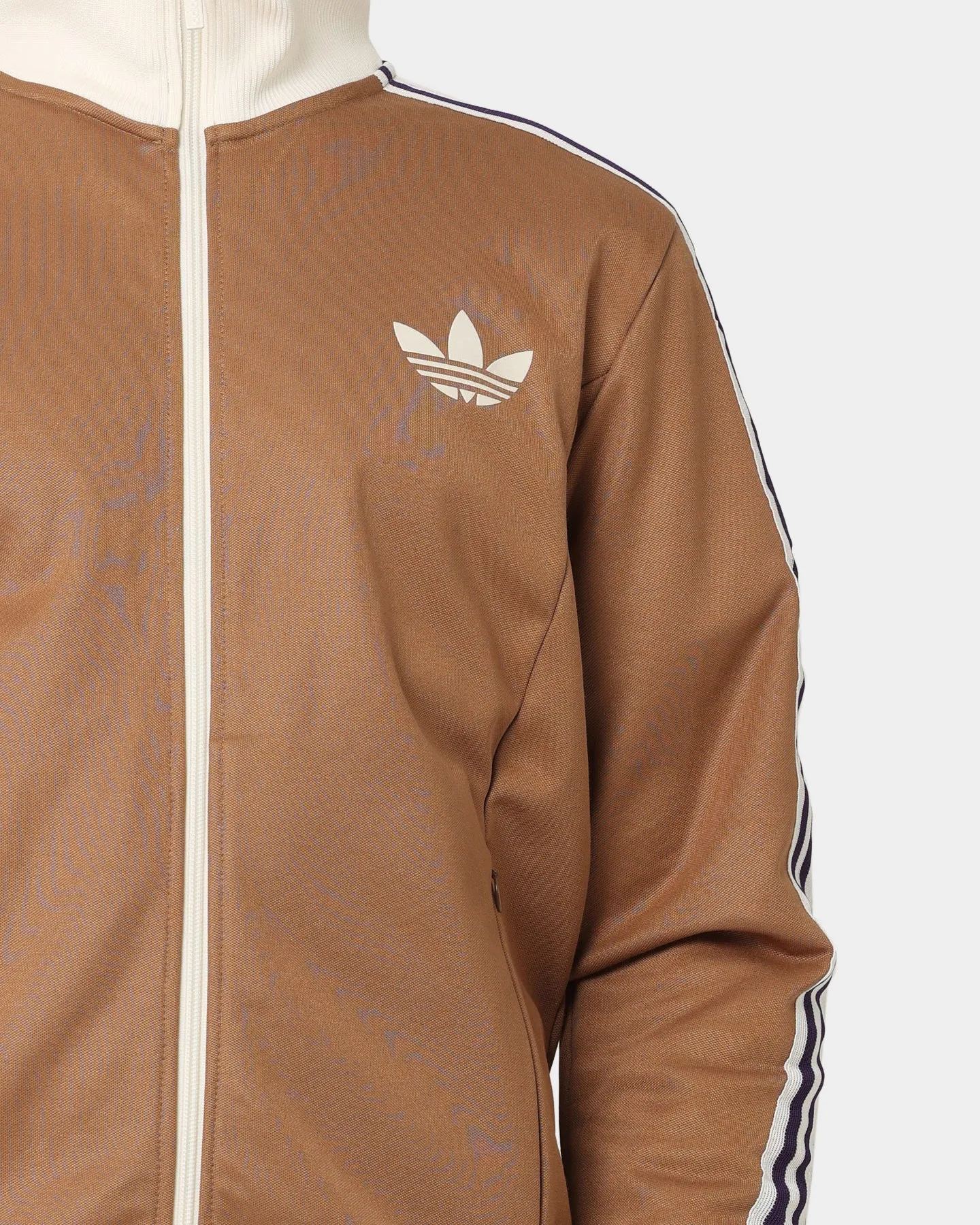 Adidas Adicolor Poly TT Jacket Brown Desert