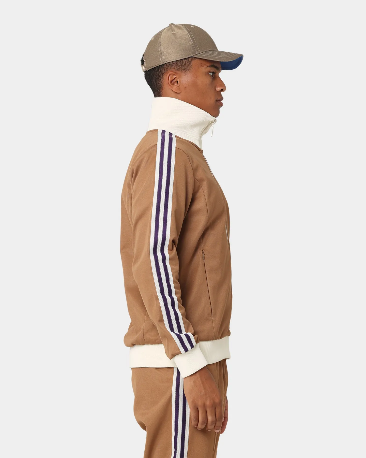 Adidas Adicolor Poly TT Jacket Brown Desert