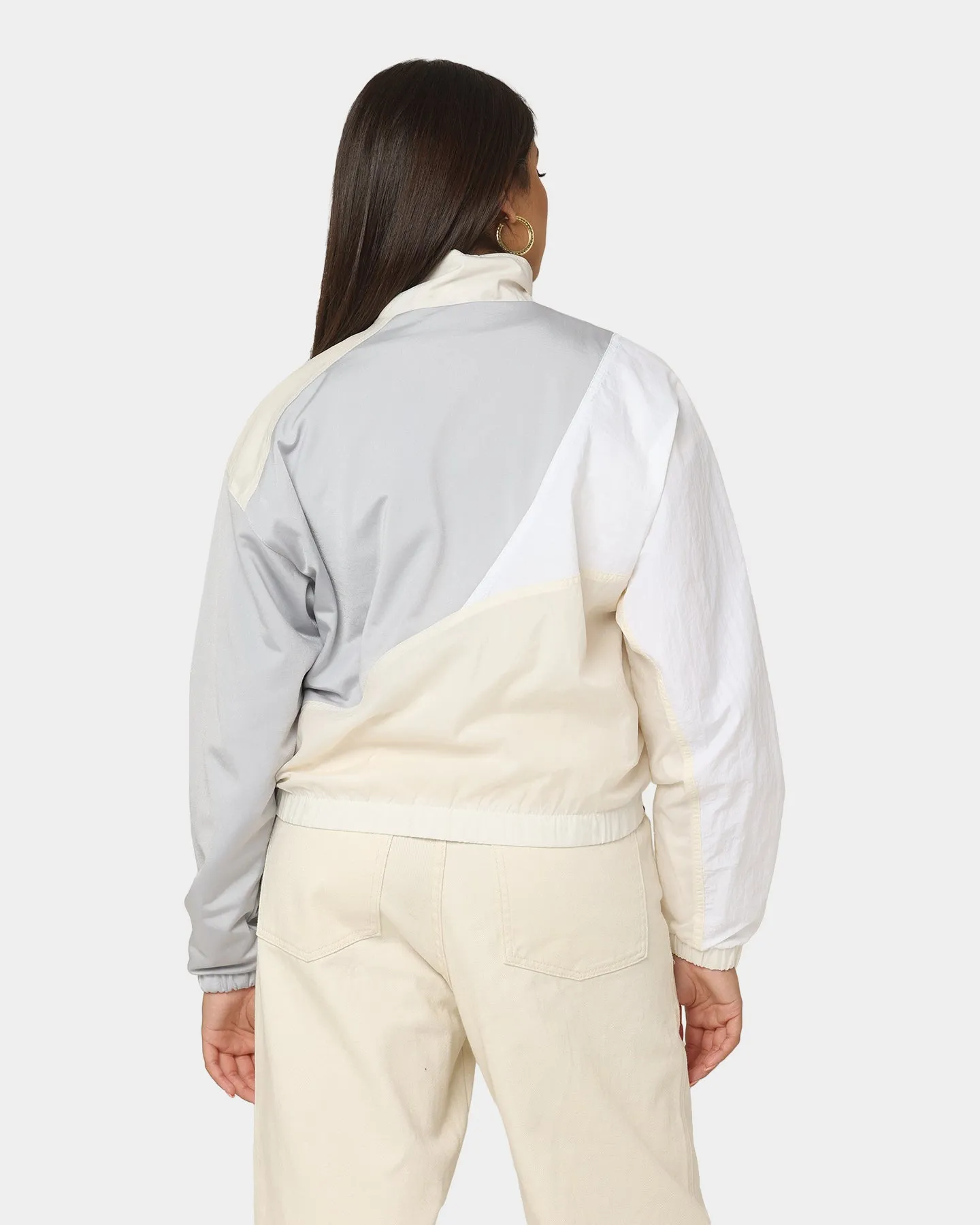Adidas Women's Adicolor Split Trefoil Track Windbreaker Wonder White