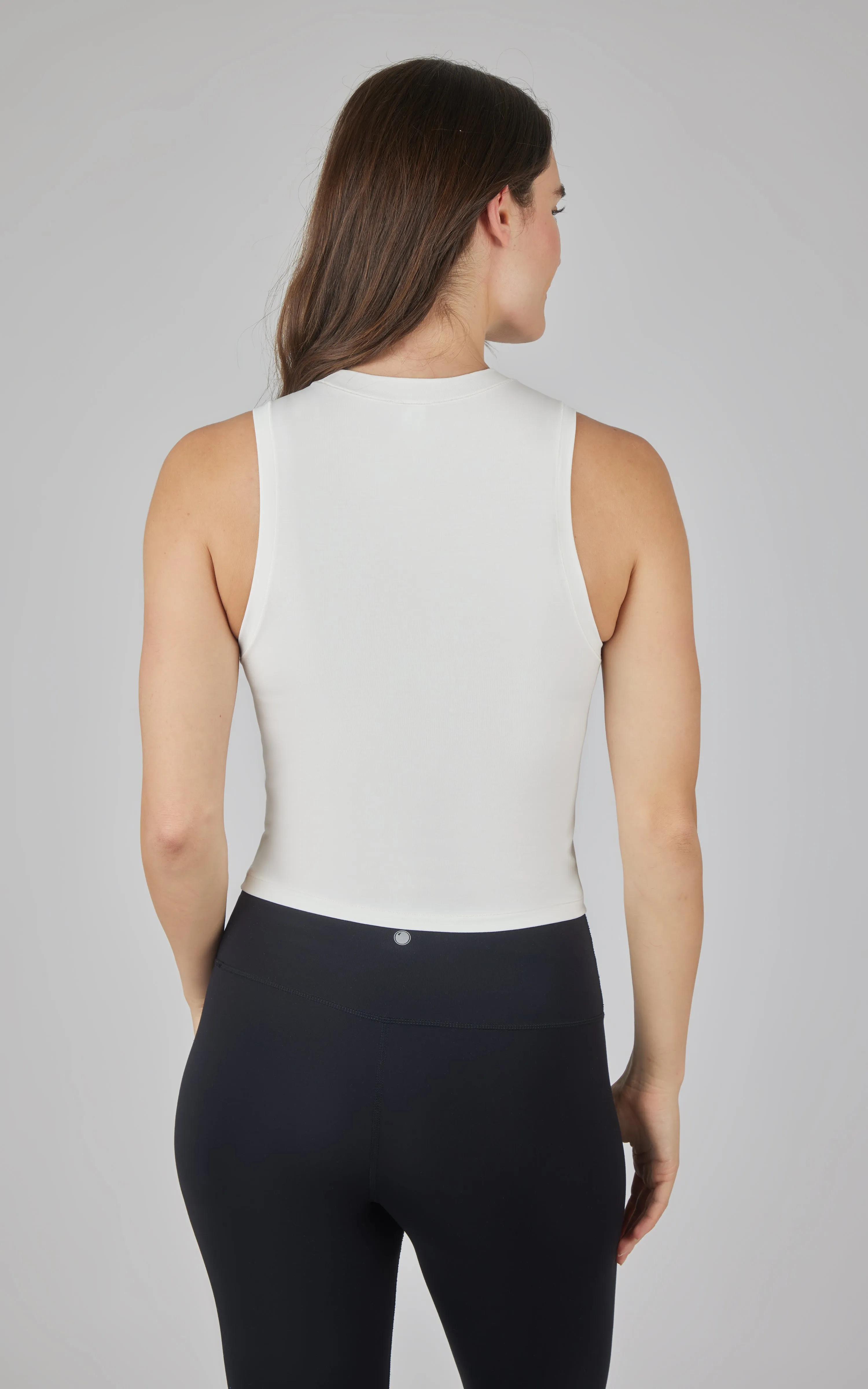 Airlite Cotton Mock Neck Tank