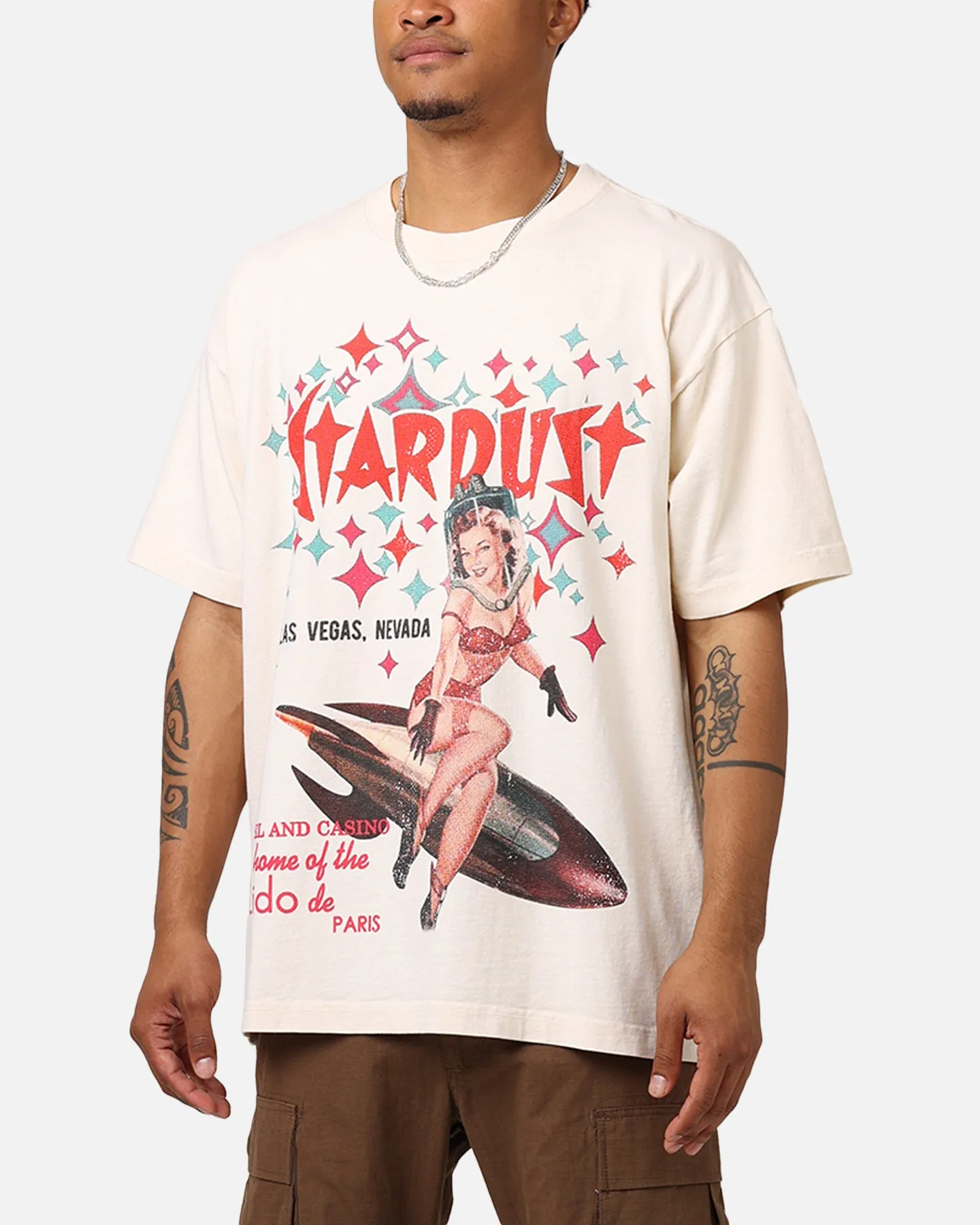 American Thrift Stardust Casino Vintage T-Shirt White
