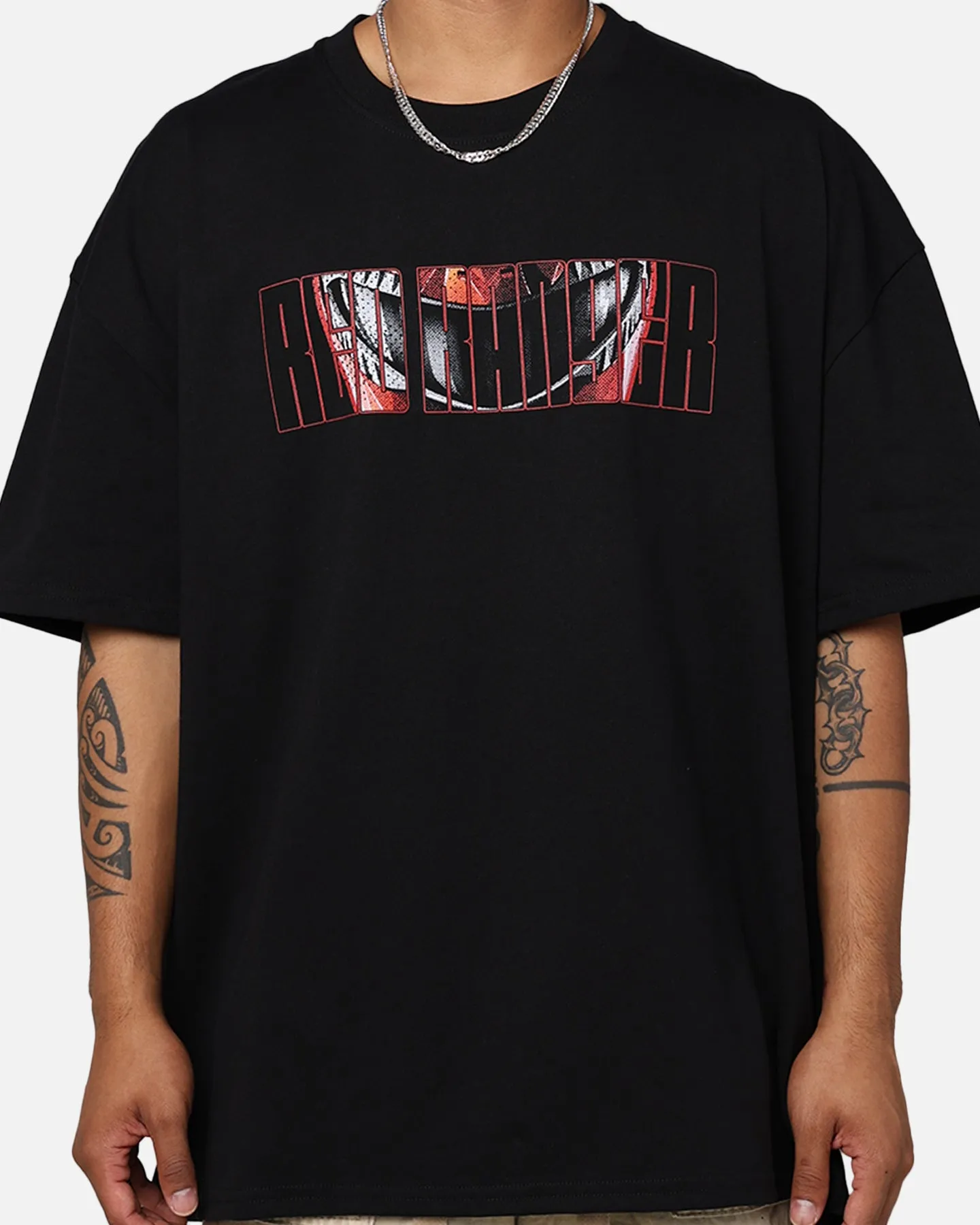 American Thrift X Power Rangers Red Ranger Box T-Shirt Black