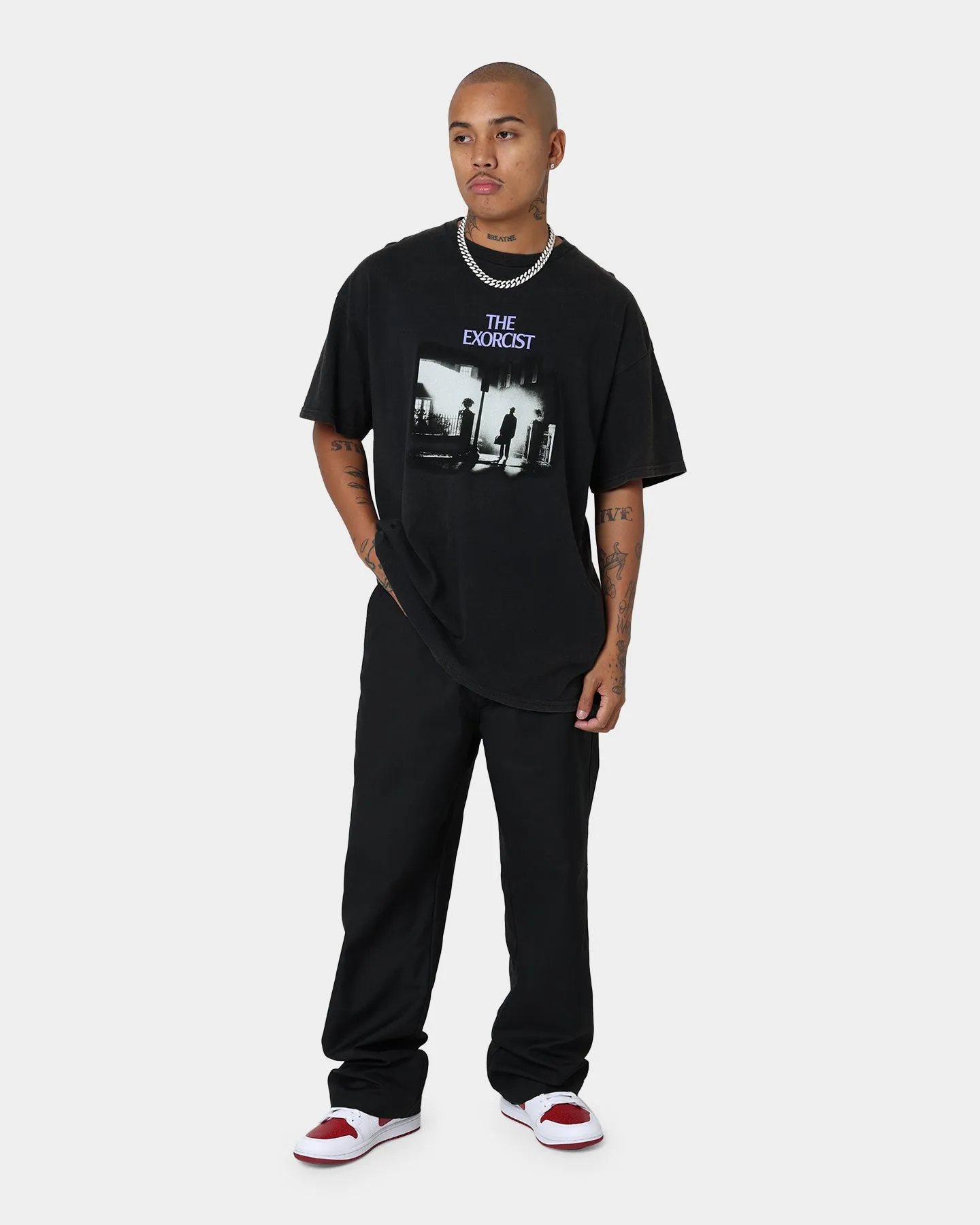 American Thrift X The Exorcist The Exorcist Poster Vintage T-Shirt Black Wash