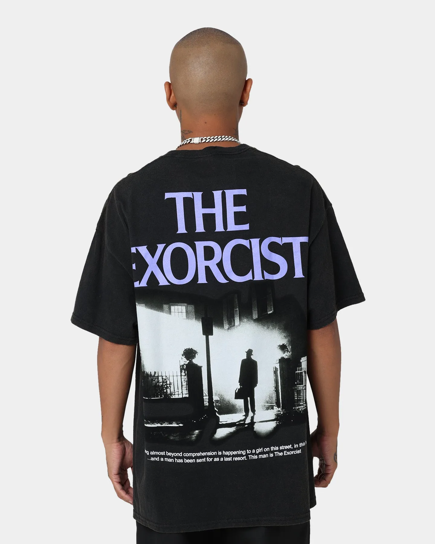 American Thrift X The Exorcist The Exorcist Poster Vintage T-Shirt Black Wash