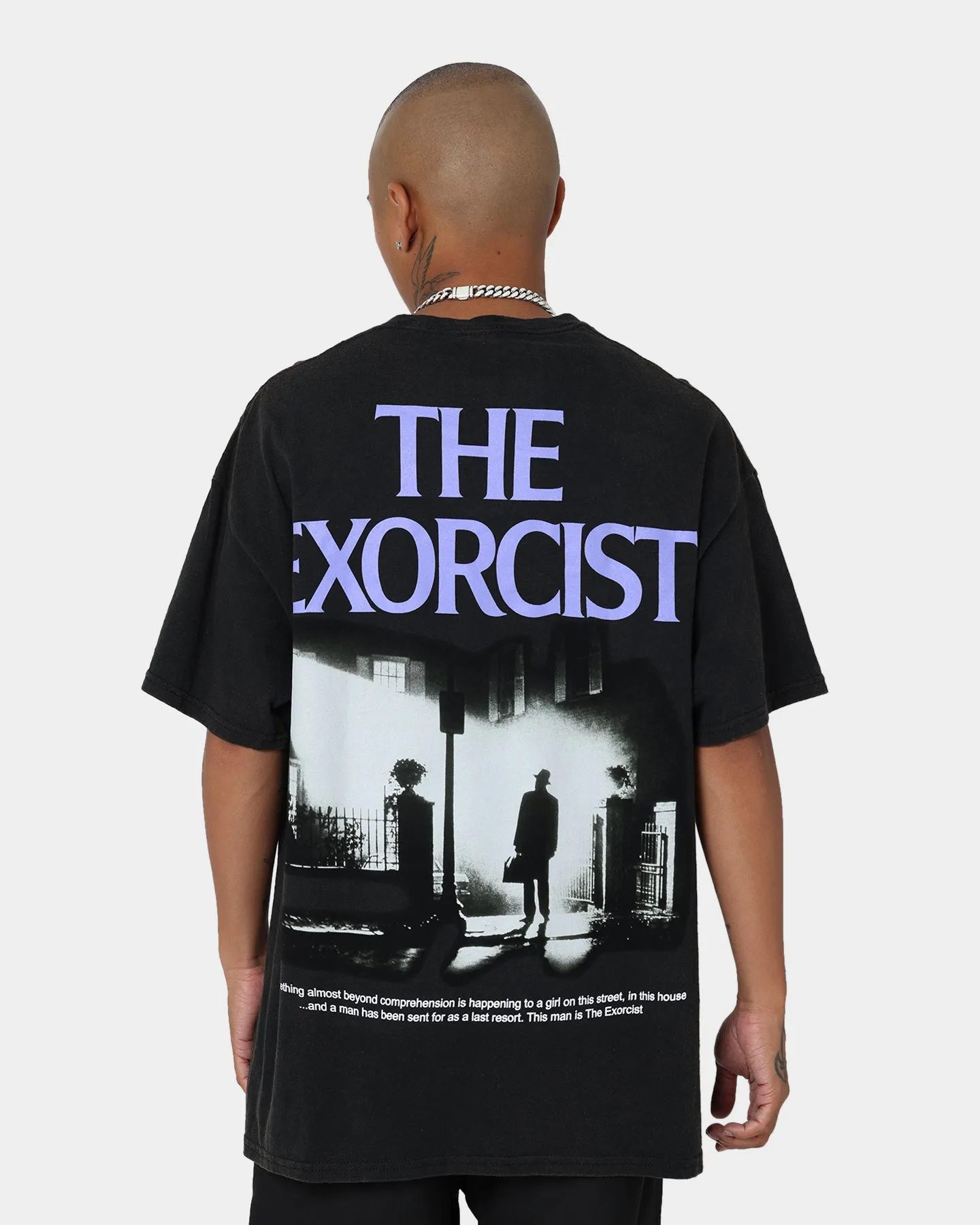American Thrift X The Exorcist The Exorcist Poster Vintage T-Shirt Black Wash