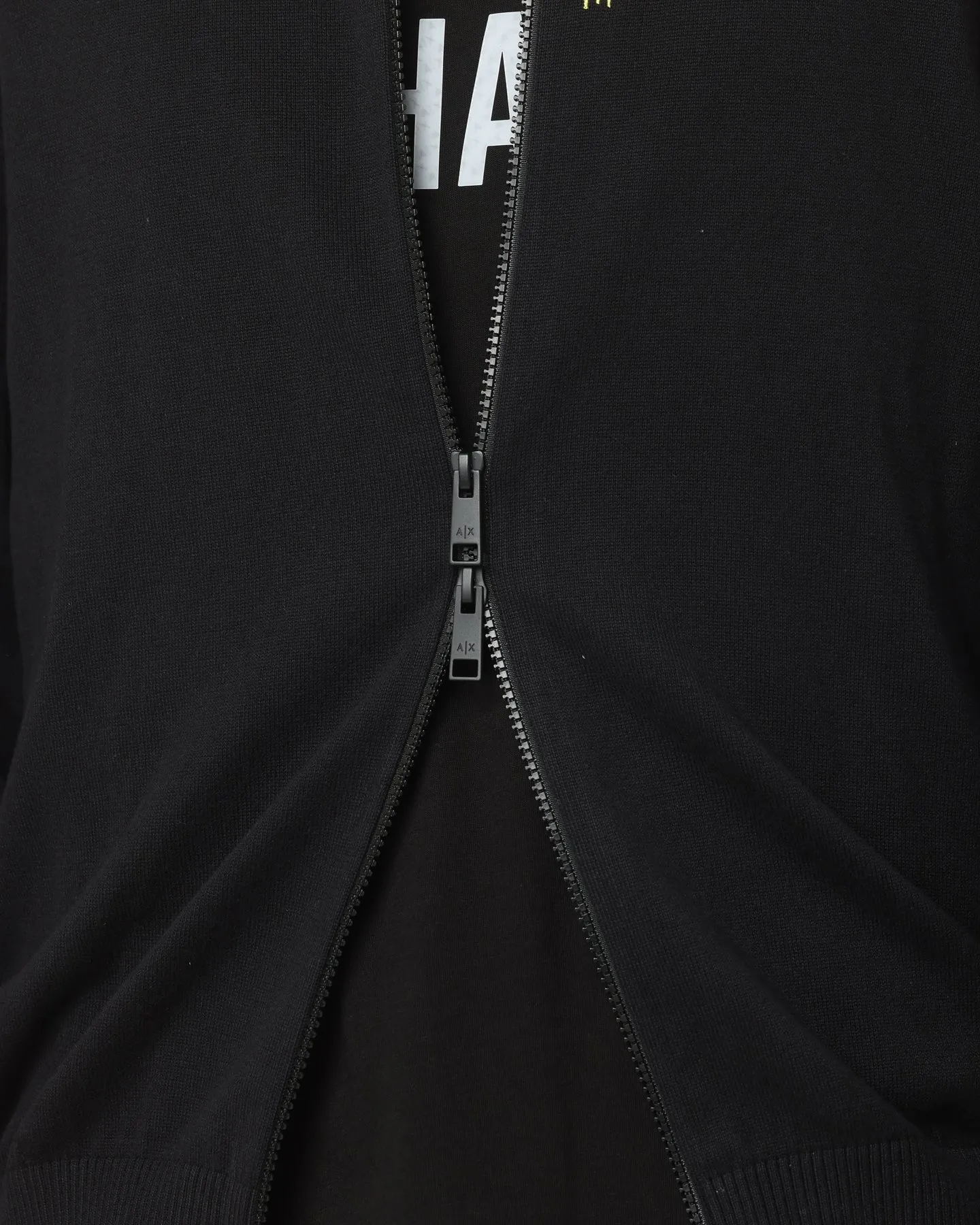 Armani Exchange Cardigan Hoodie Acid Yellow/Black