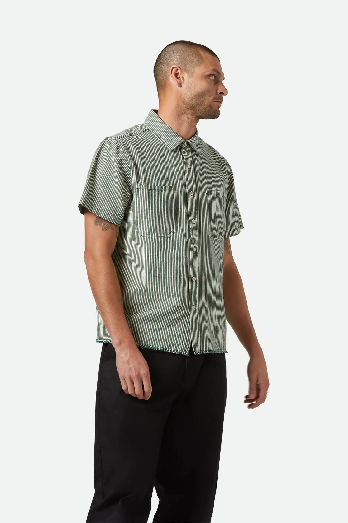 Assembly S/S Shirt - Pine Needle/Whitecap