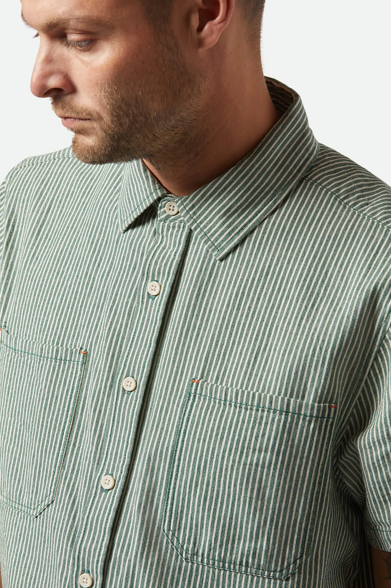 Assembly S/S Shirt - Pine Needle/Whitecap