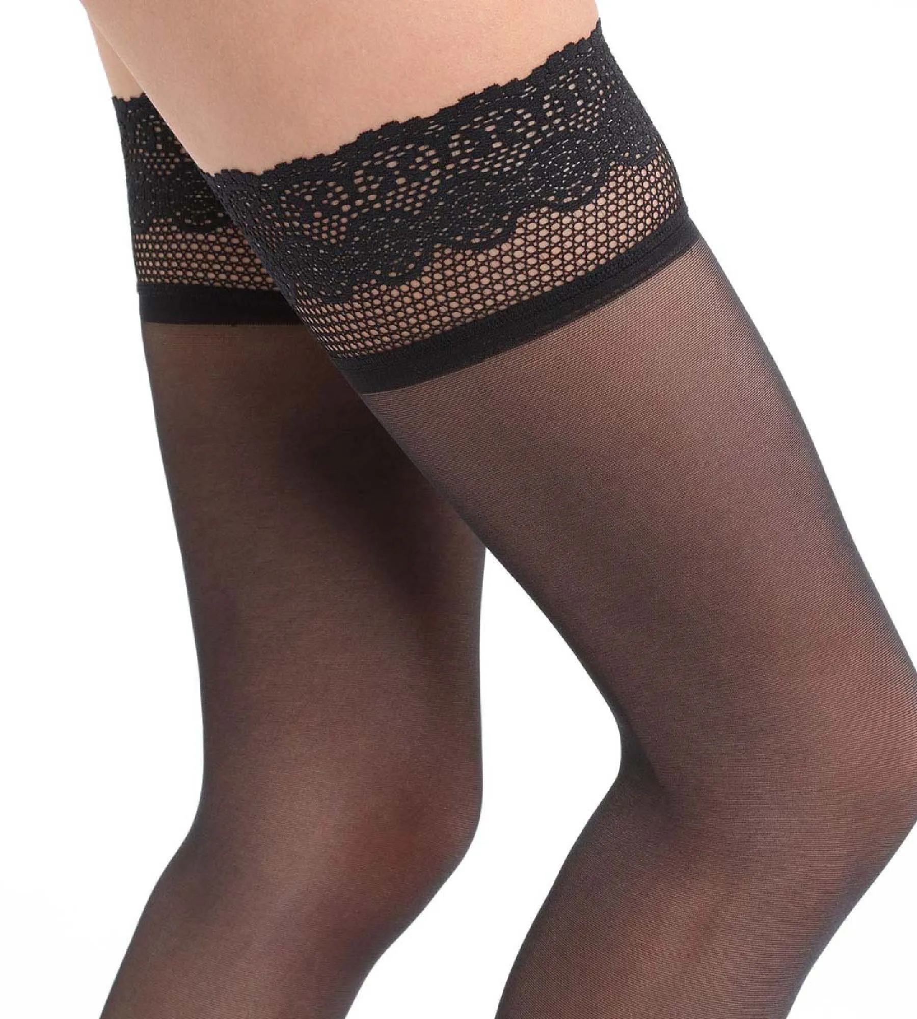 Black DIM Up Nude Sensation Semi-Opaque 25 hold ups