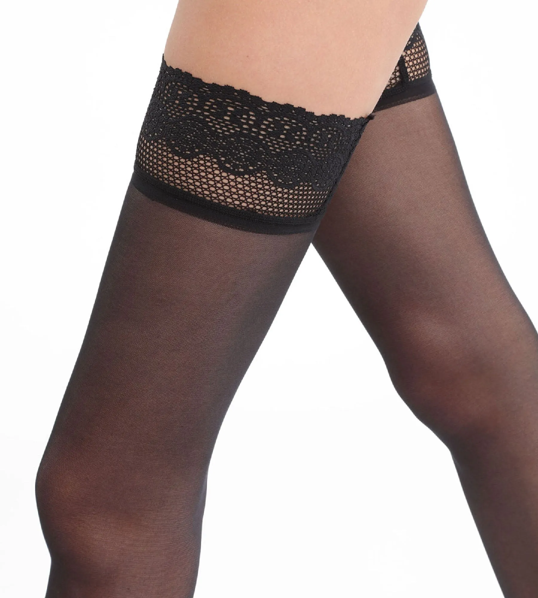 Black DIM Up Nude Sensation Semi-Opaque 25 hold ups
