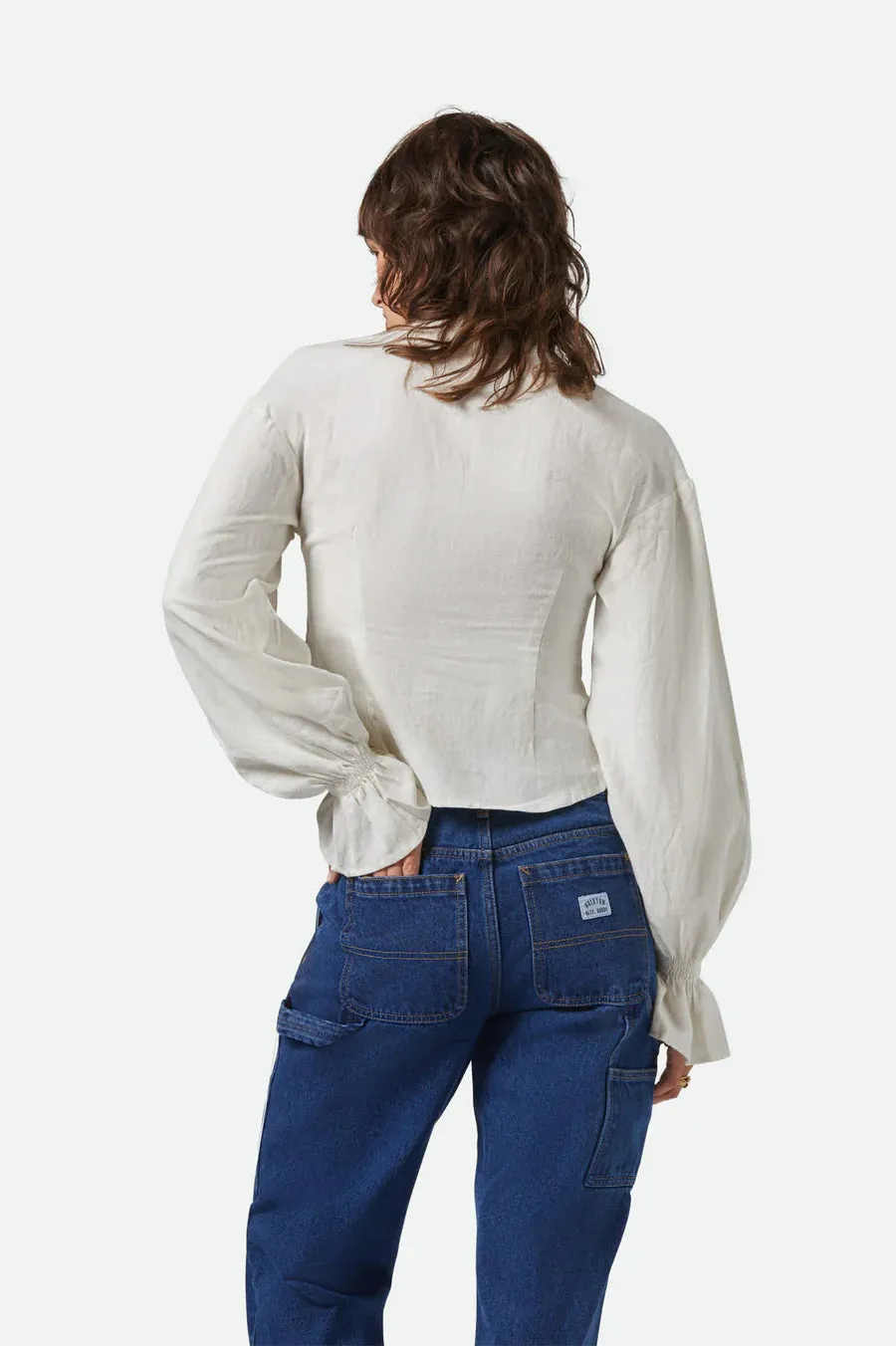 BRIXTON - BLOUSE MEADOW - BLANC CASSÉ - PÉ25