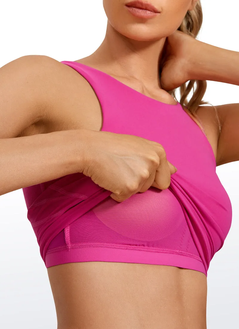 Butterluxe High Neck Built in Bra Tanks U Back