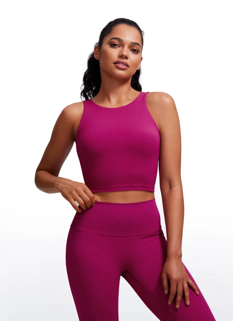 Butterluxe High Neck Built in Bra Tanks U Back