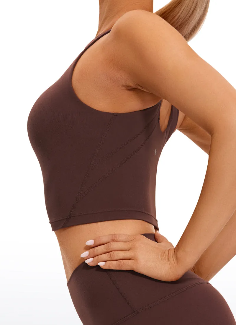 Butterluxe High Neck Built in Bra Tanks U Back
