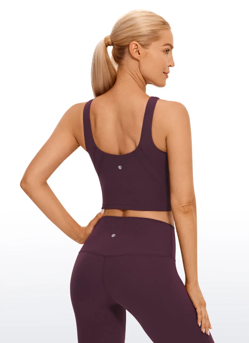 Butterluxe High Neck Built in Bra Tanks U Back