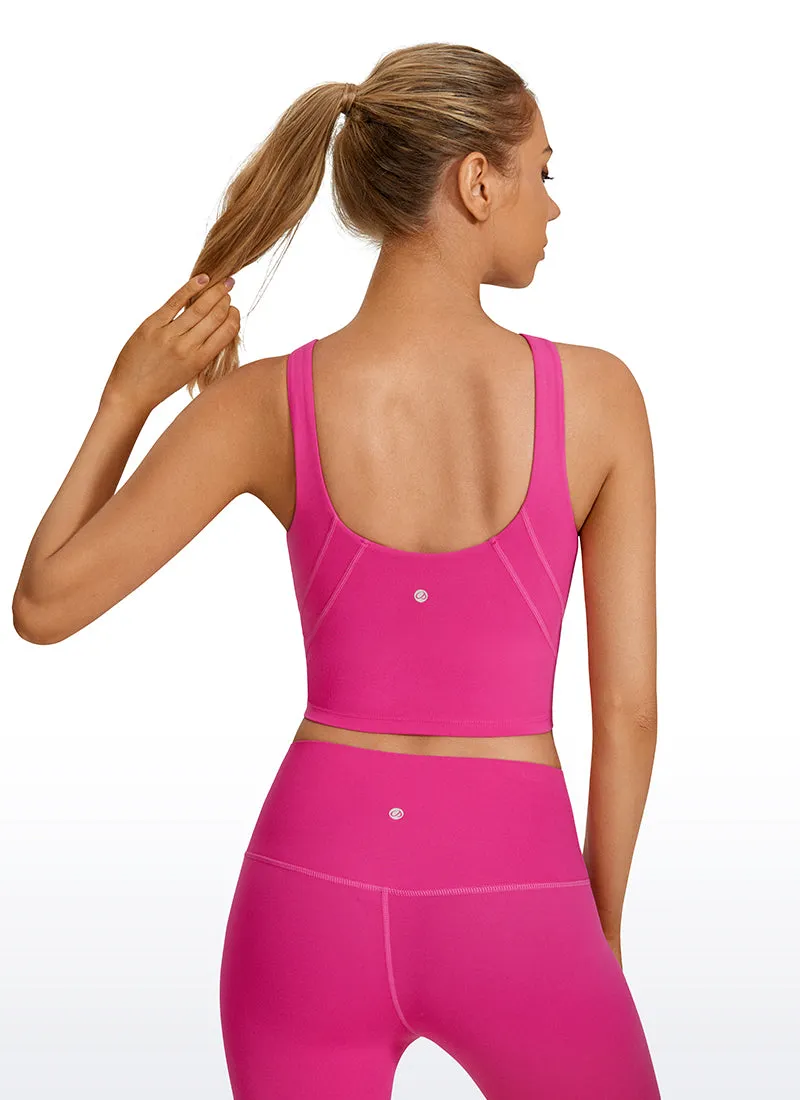 Butterluxe High Neck Built in Bra Tanks U Back
