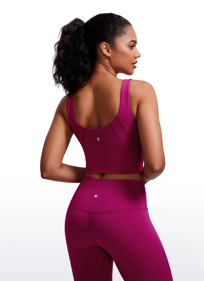 Butterluxe High Neck Built in Bra Tanks U Back