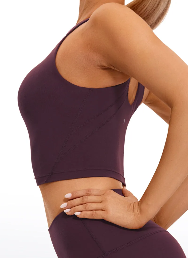 Butterluxe High Neck Built in Bra Tanks U Back