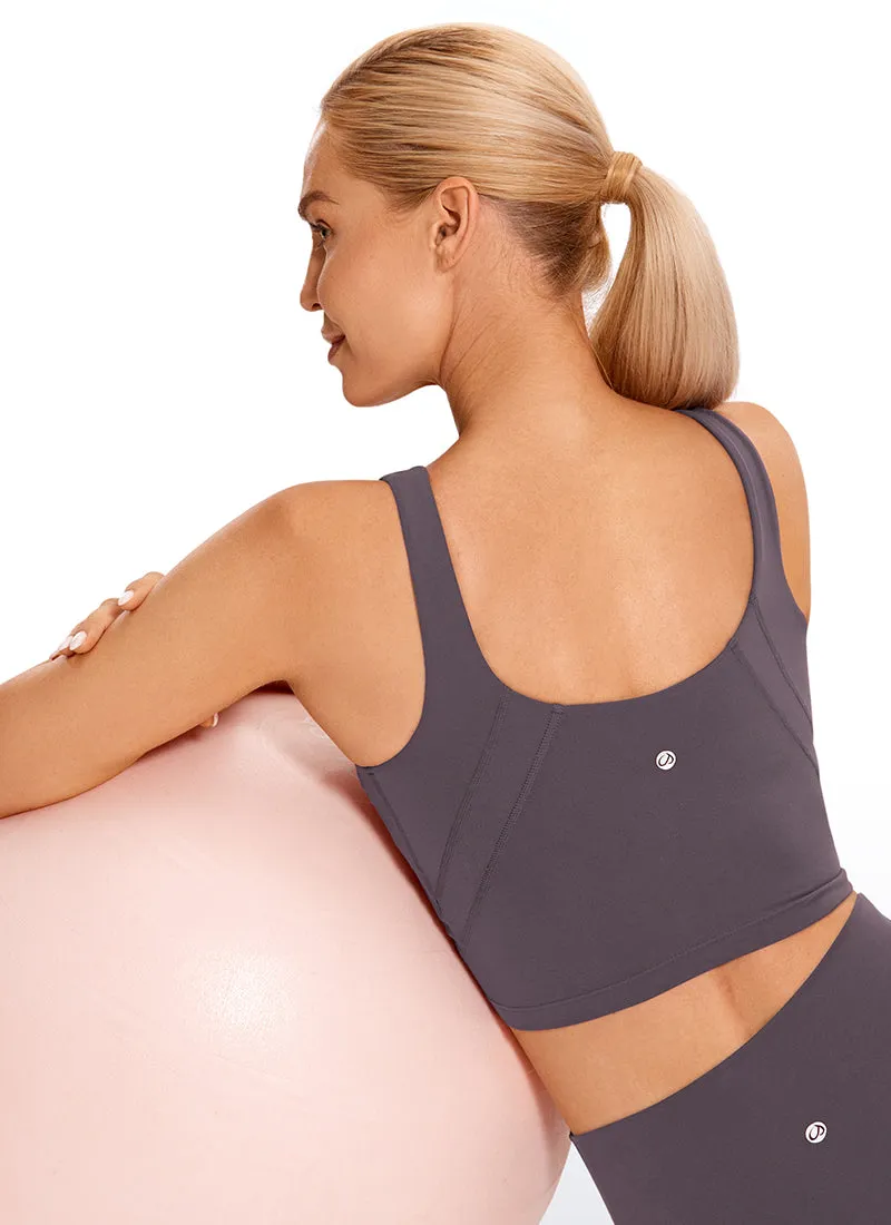 Butterluxe High Neck Built in Bra Tanks U Back