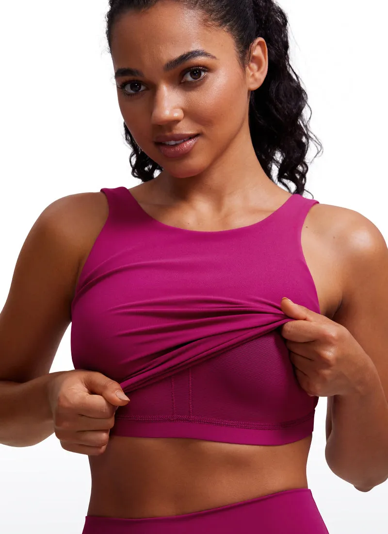 Butterluxe High Neck Built in Bra Tanks U Back
