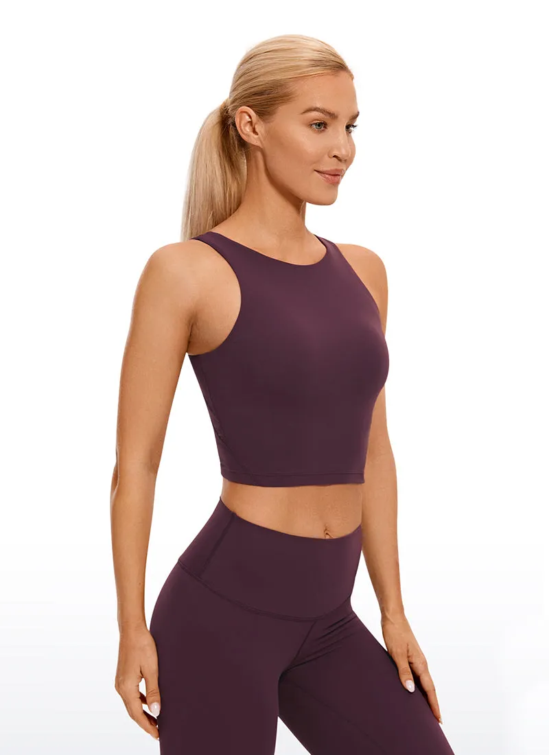 Butterluxe High Neck Built in Bra Tanks U Back