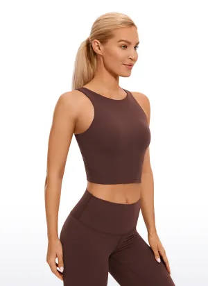 Butterluxe High Neck Built in Bra Tanks U Back