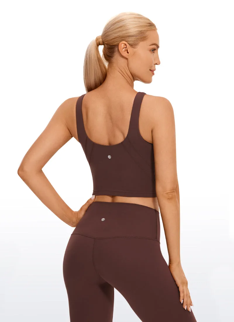 Butterluxe High Neck Built in Bra Tanks U Back