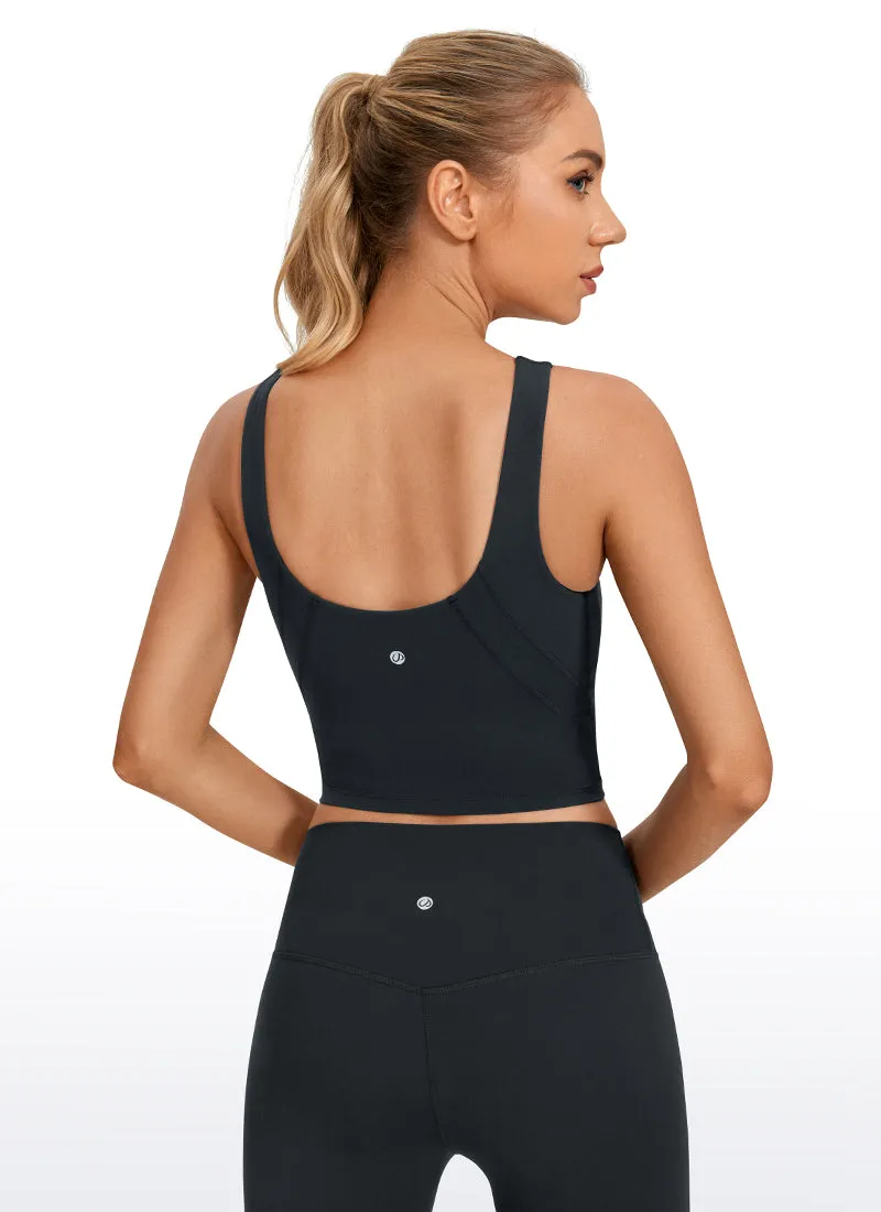 Butterluxe High Neck Built in Bra Tanks U Back