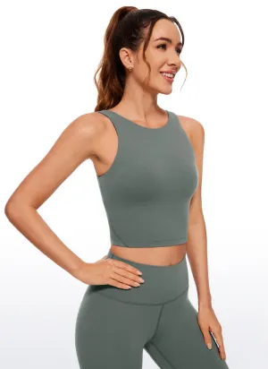 Butterluxe High Neck Built in Bra Tanks U Back
