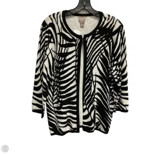 Cardigan By Chicos In Animal Print, Size: M