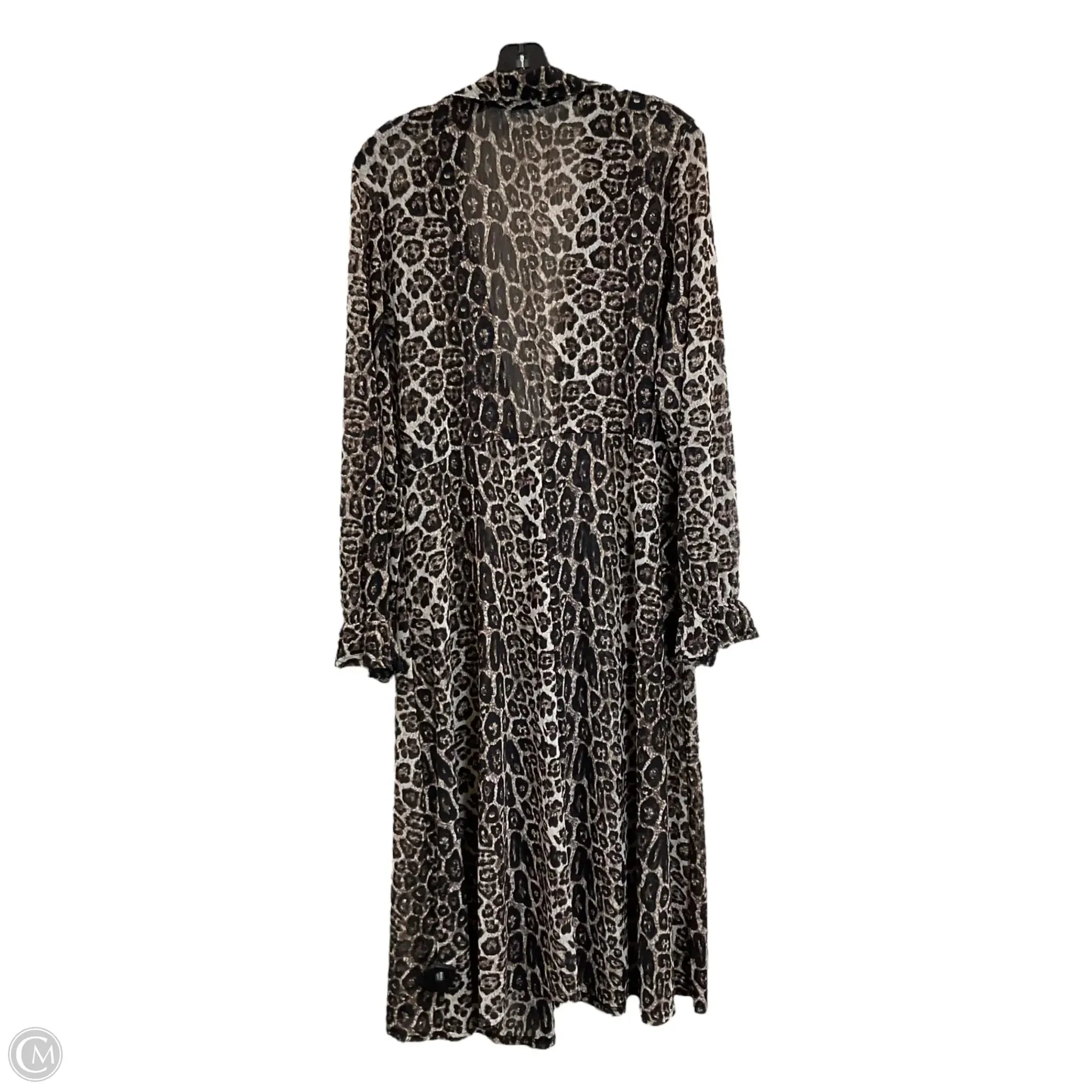 Cardigan By Siren Lily In Animal Print, Size: 3x