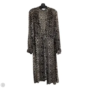 Cardigan By Siren Lily In Animal Print, Size: 3x