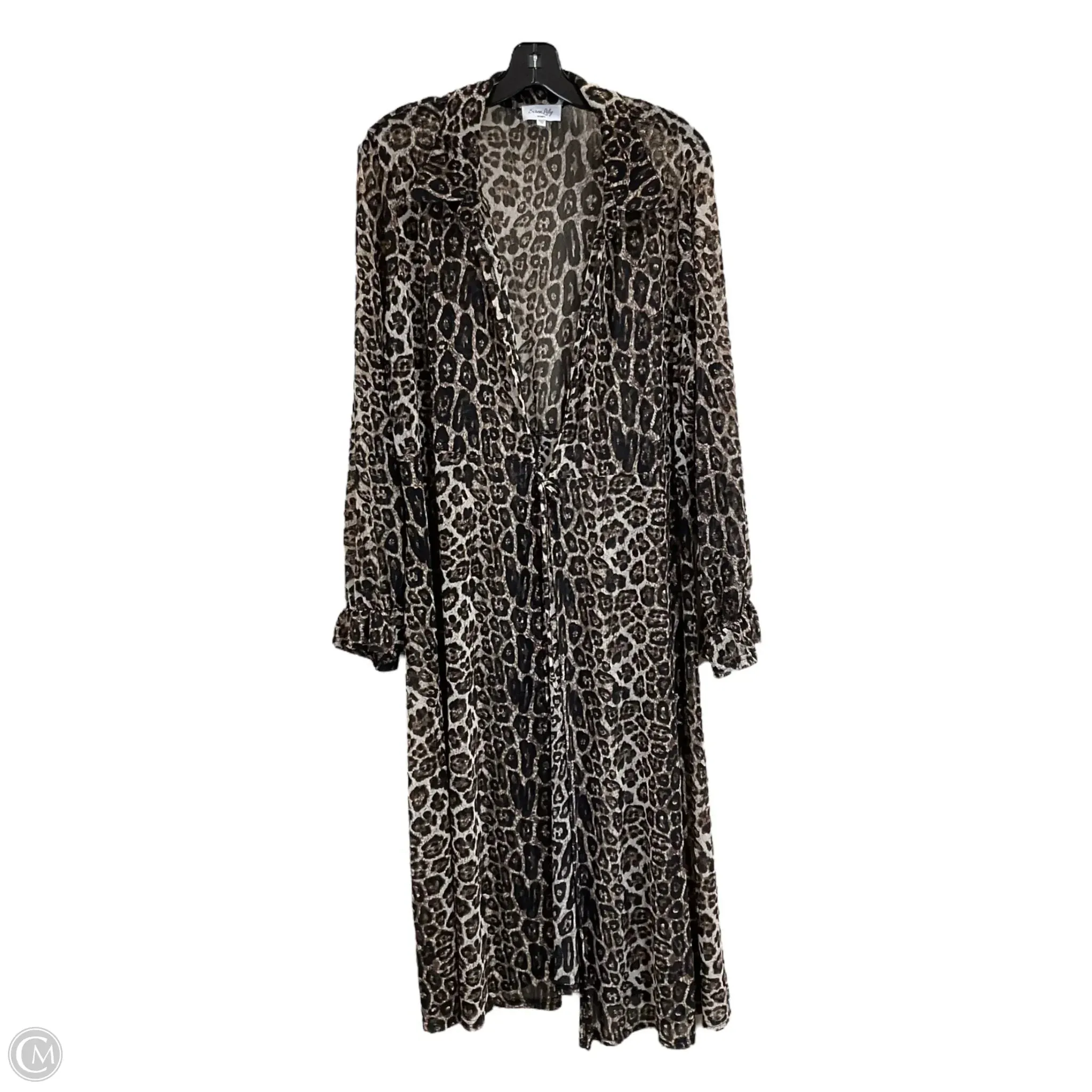 Cardigan By Siren Lily In Animal Print, Size: 3x