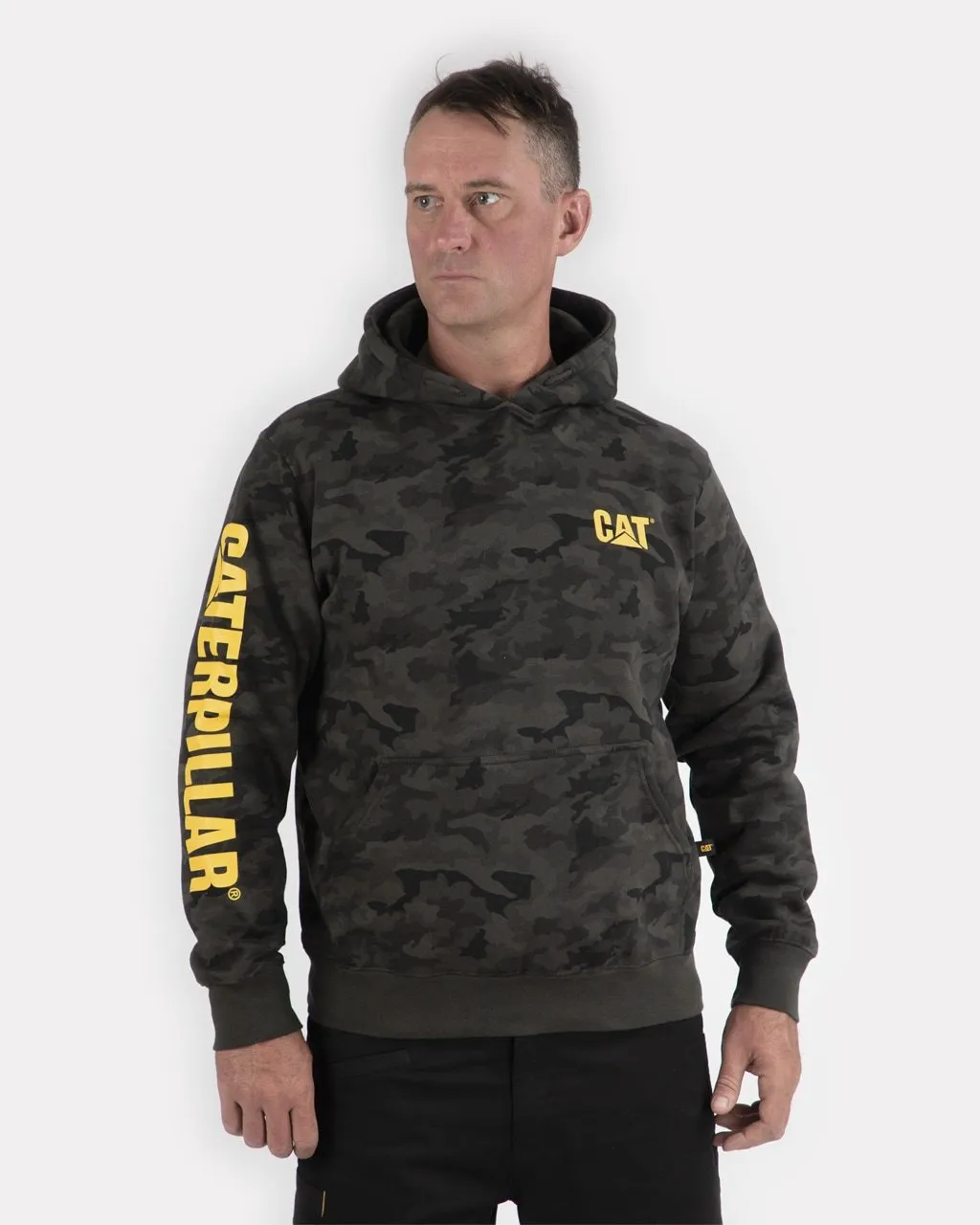 CAT Men's Banner Logo Hooded Sweatshirt