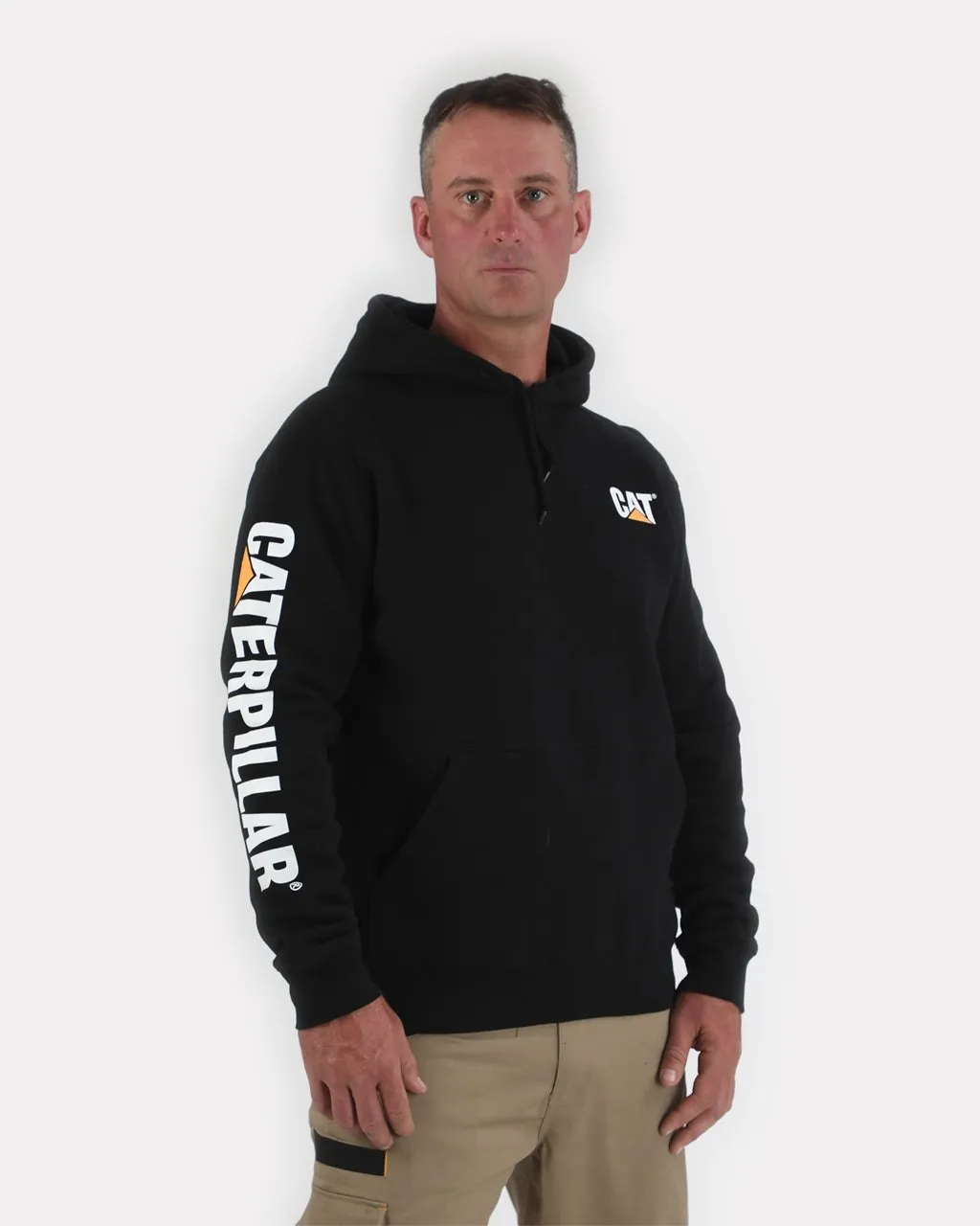 CAT Men's Banner Logo Hooded Sweatshirt
