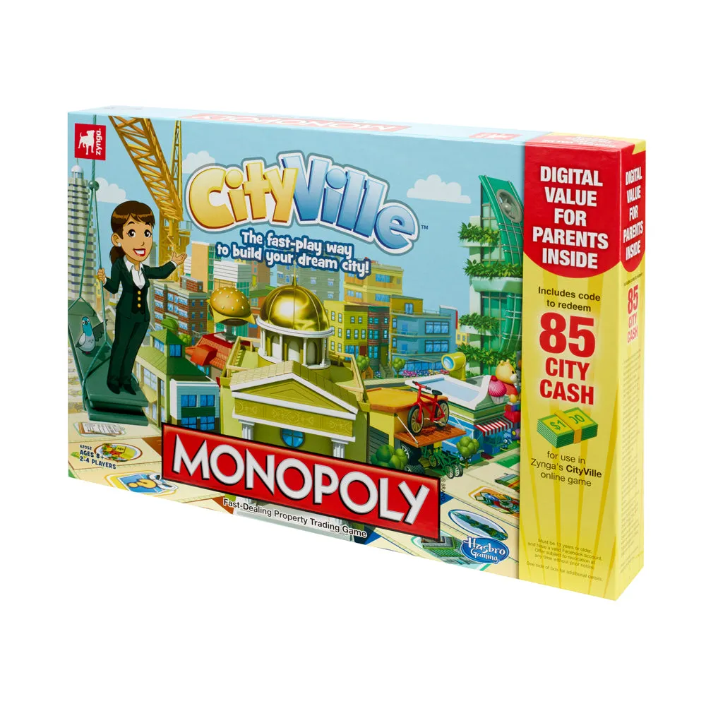 CityVille Monopoly Urban Development Board Game by Hasbro