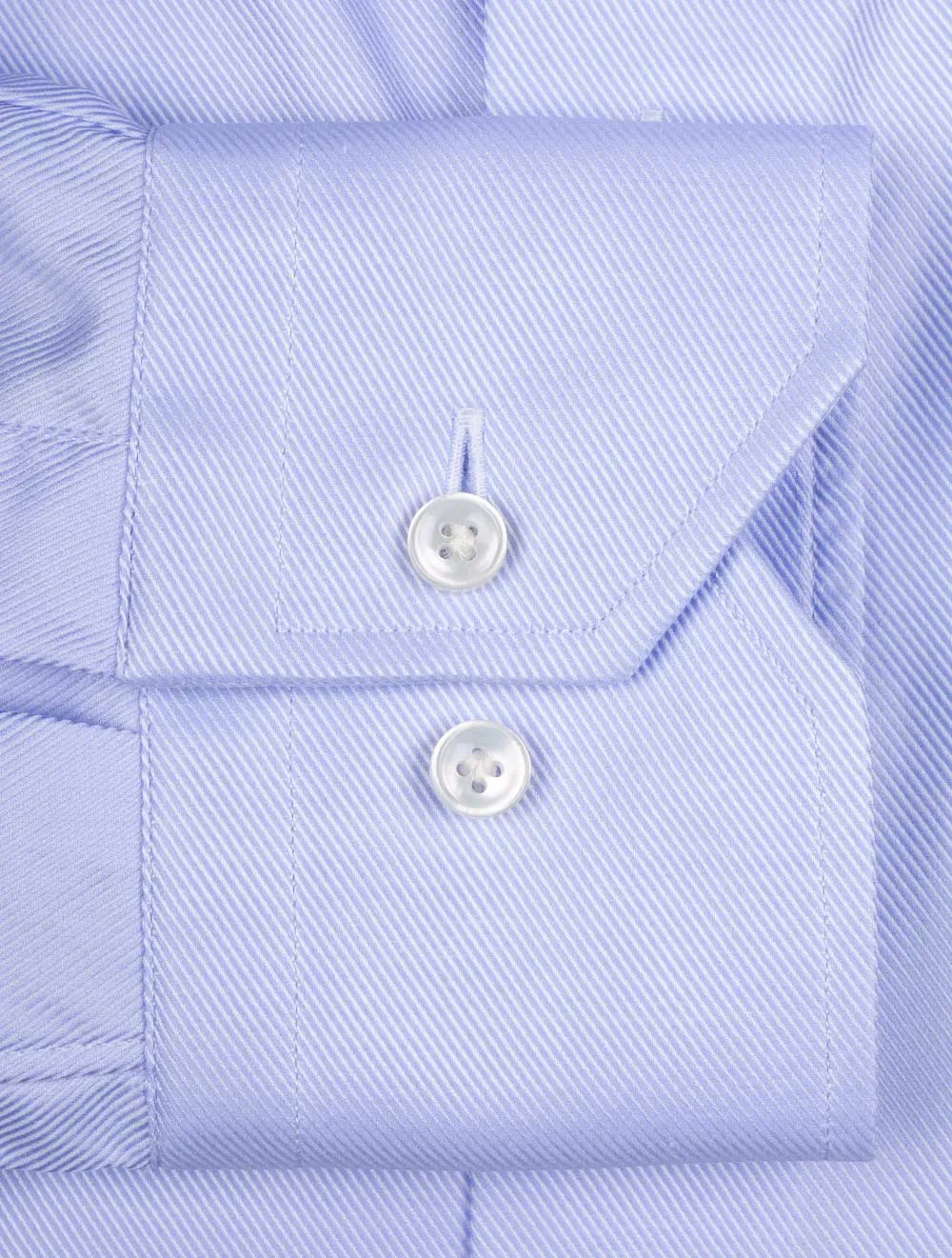 Classic Fit Single Cuff Twill Shirt Blue