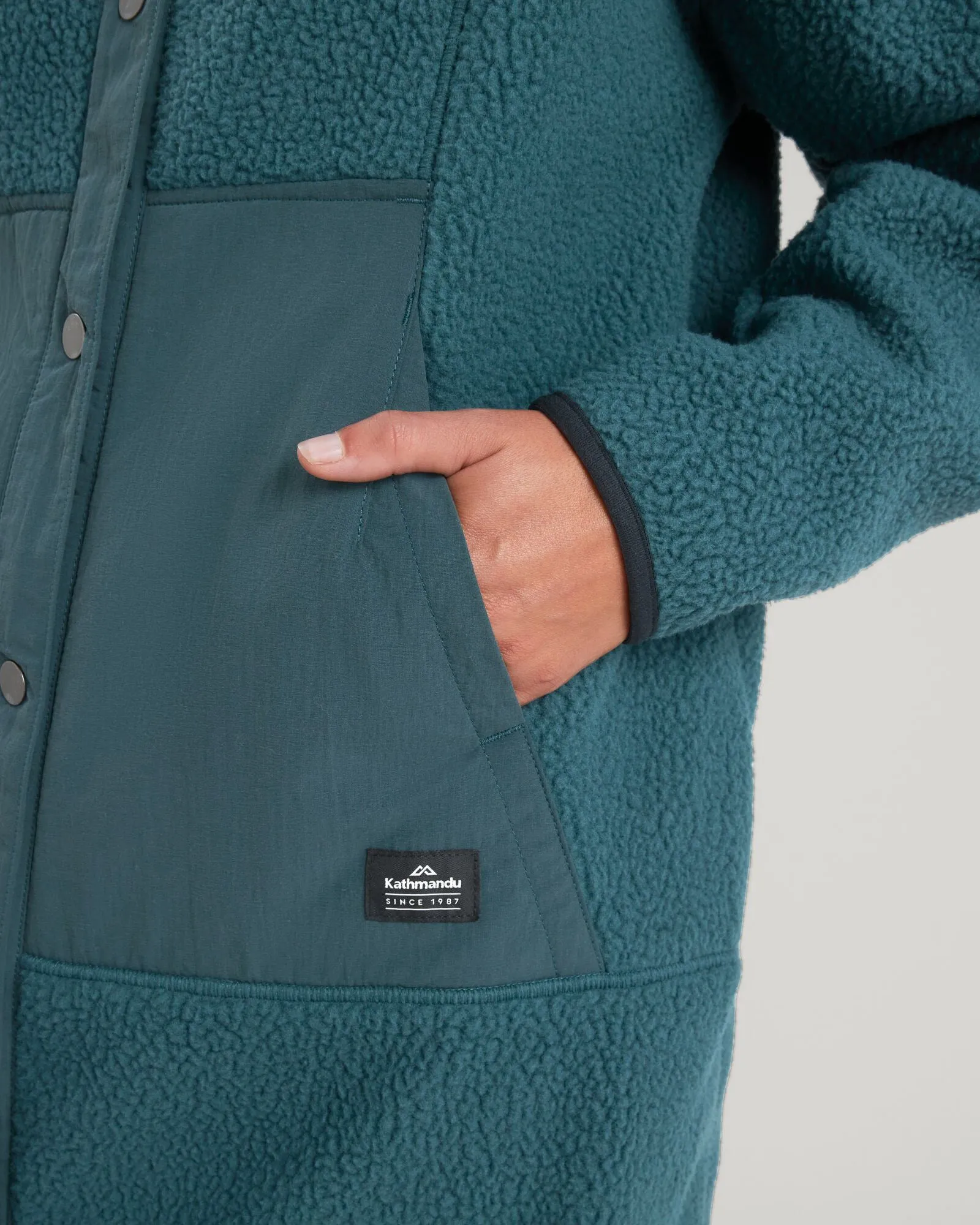 Co-Z High Pile Wmns Longline - Deep Lagoon