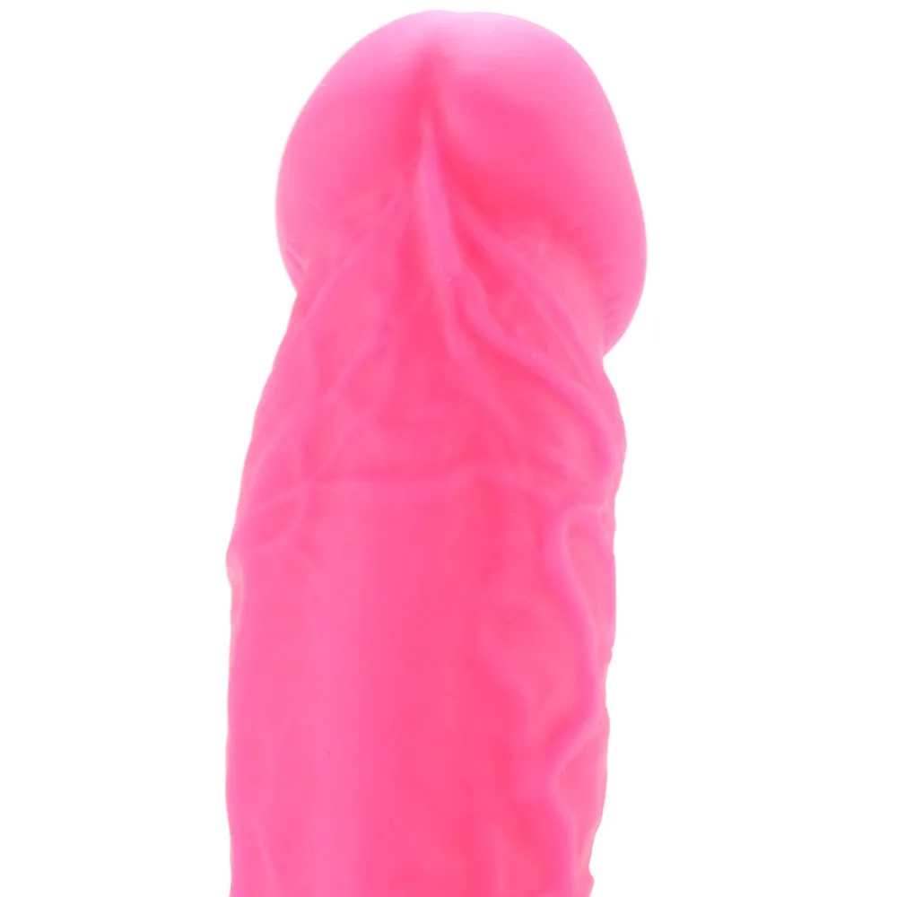 Colours 8 Inch Dual Density Silicone Dildo in Pink