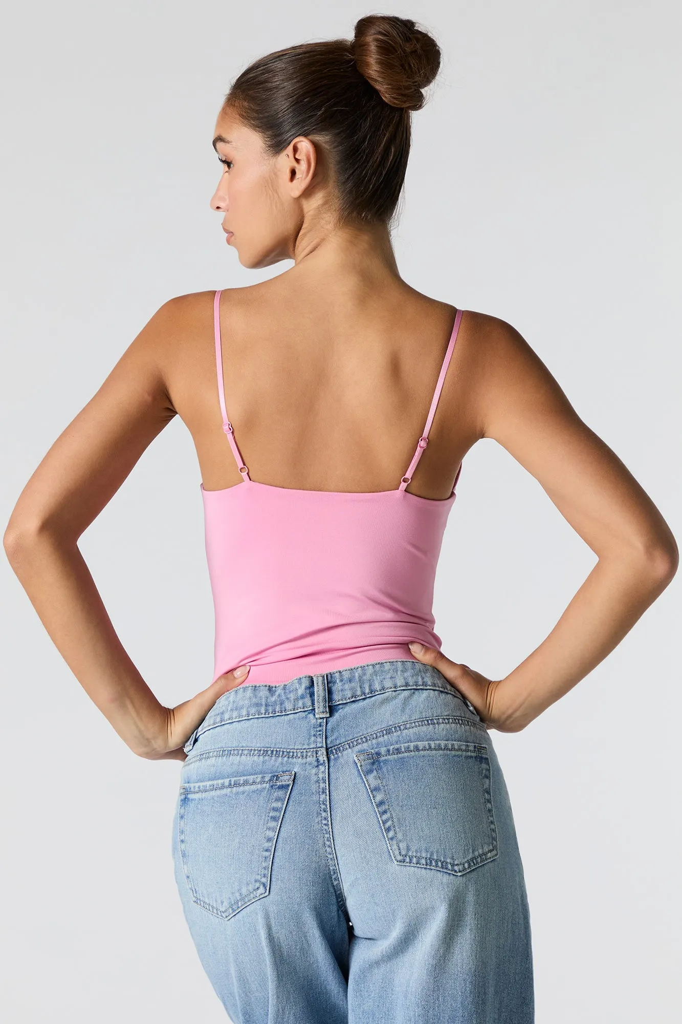 Contour Lace Trim Cami Bodysuit