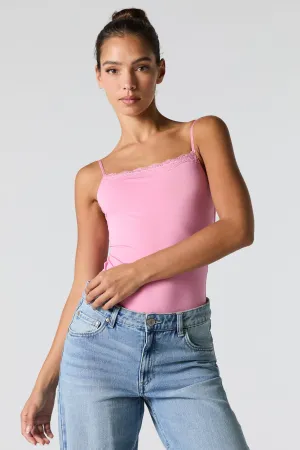 Contour Lace Trim Cami Bodysuit