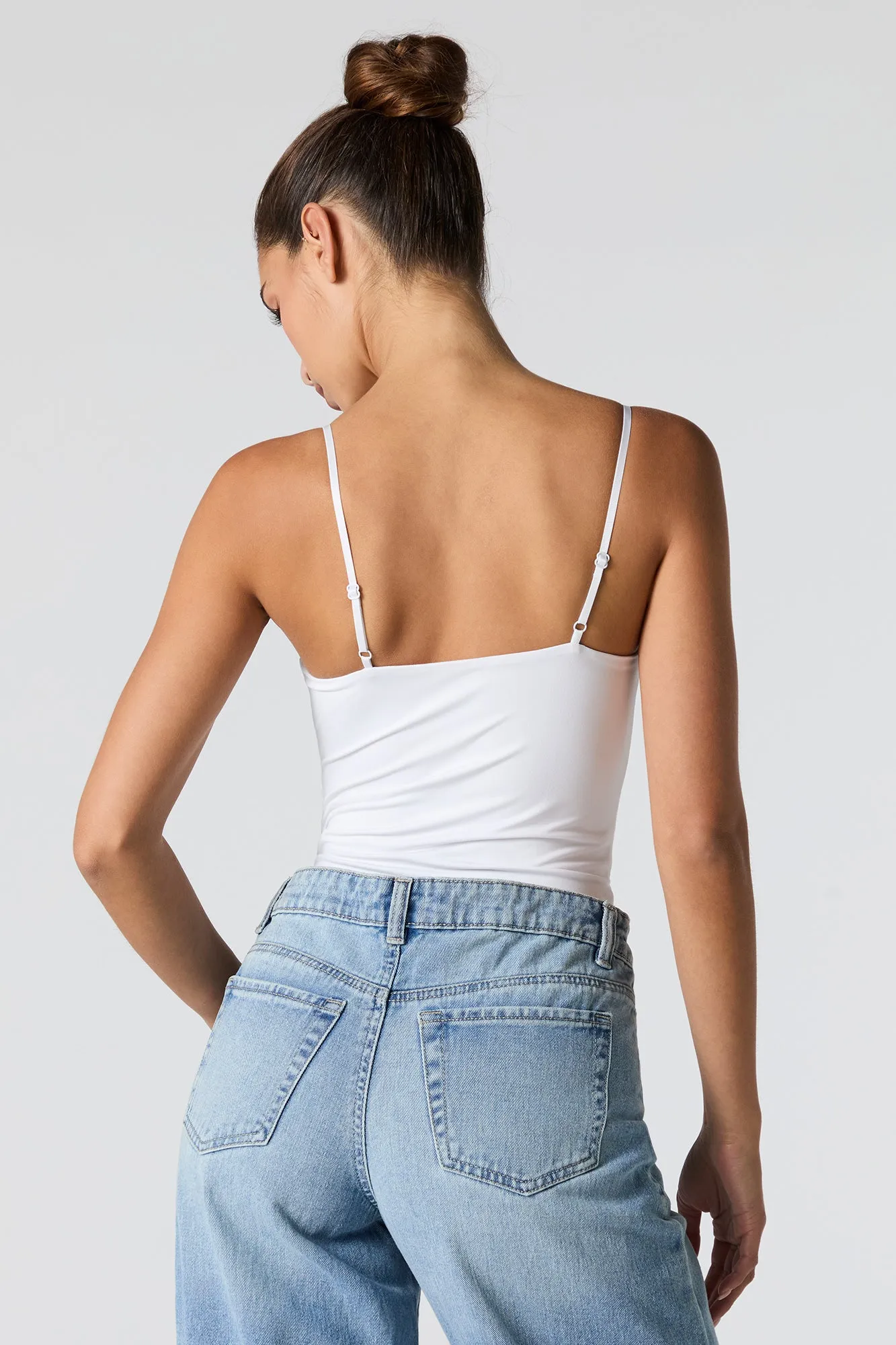 Contour Lace Trim Cami Bodysuit