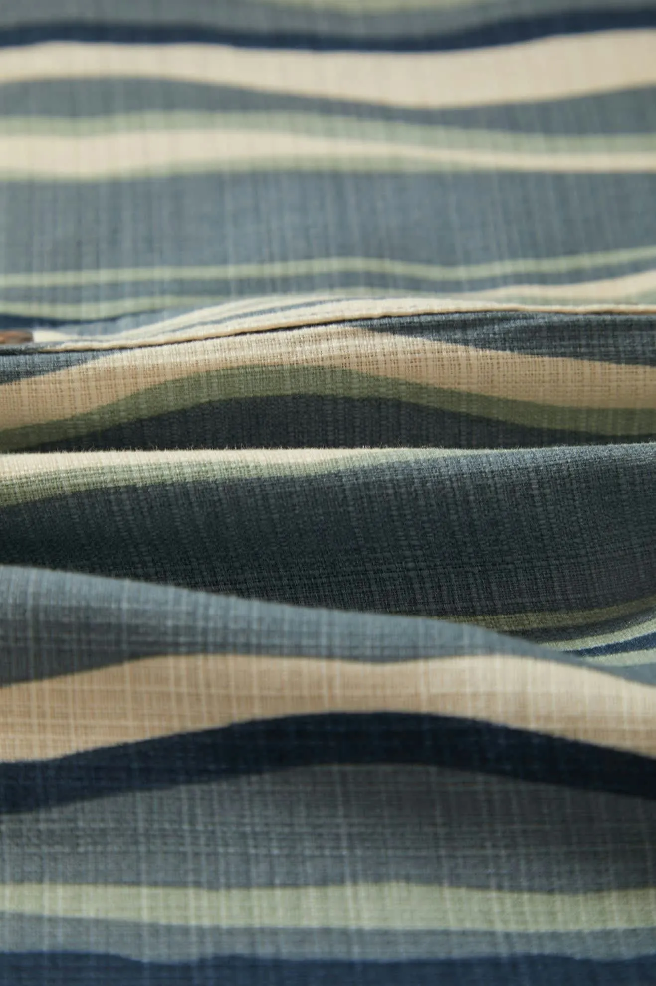 CRU Slub Relaxed S/S Shirt - Basalt Blue/Painterly Stripe