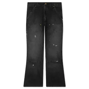 Double Knee Pants - Black